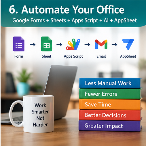 Automate Your Office: Google Forms + Google Sheets + Apps Script + AI + AppSheet